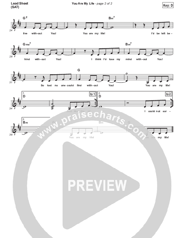 You Are My Life Lead (SAT) (Dennis Jernigan)