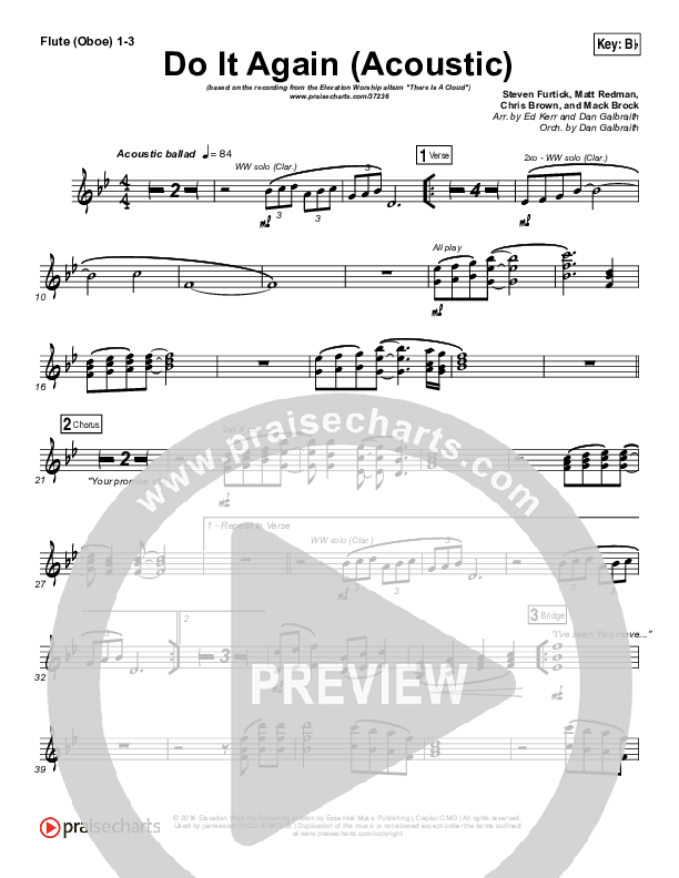 Do It Again (Acoustic) Wind Pack (Elevation Worship)