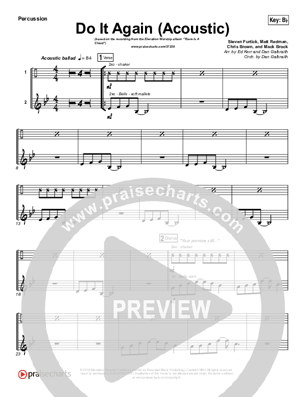 Do It Again (Acoustic) Percussion (Elevation Worship)