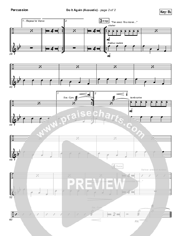 Do It Again (Acoustic) Percussion (Elevation Worship)