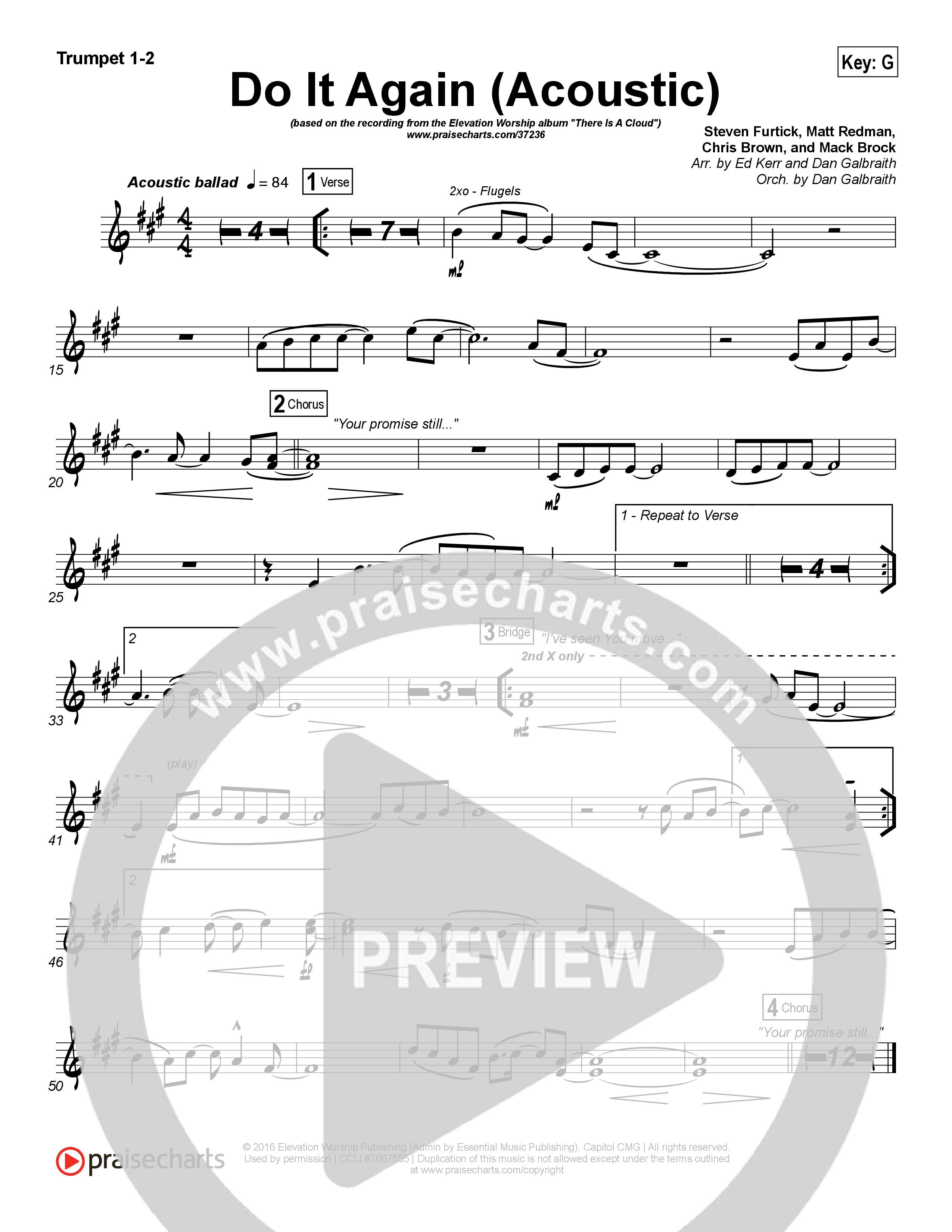 Do It Again (Acoustic) Brass Pack (Elevation Worship)