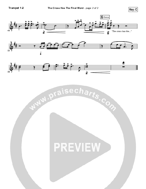 The Cross Has The Final Word Brass Pack (Cody Carnes)