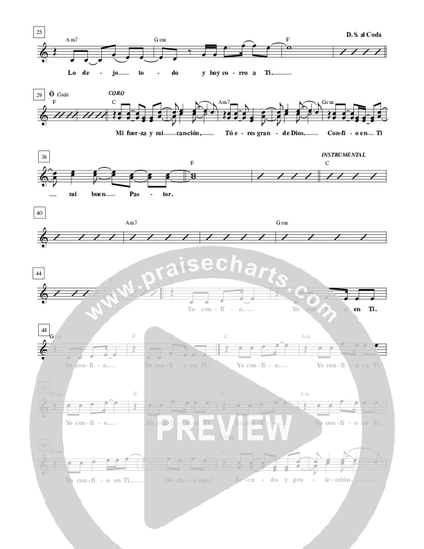 Escudo Y Procteccion (Sun And Shield) Lead Sheet (Gateway Worship Español)