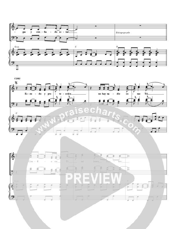 Escudo Y Procteccion (Sun And Shield) Piano/Vocal (Gateway Worship Español)