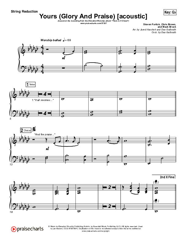 Yours (Glory And Praise) (Acoustic) Synth Strings (Elevation Worship)