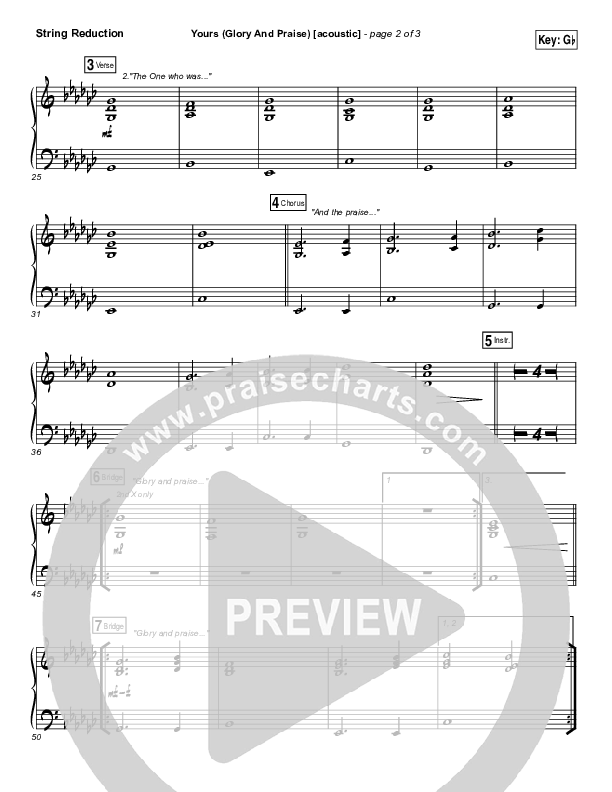 Yours (Glory And Praise) (Acoustic) Synth Strings (Elevation Worship)