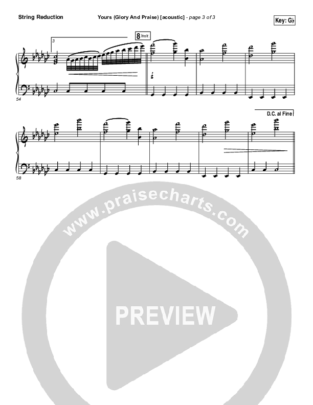 Yours (Glory And Praise) (Acoustic) Synth Strings (Elevation Worship)