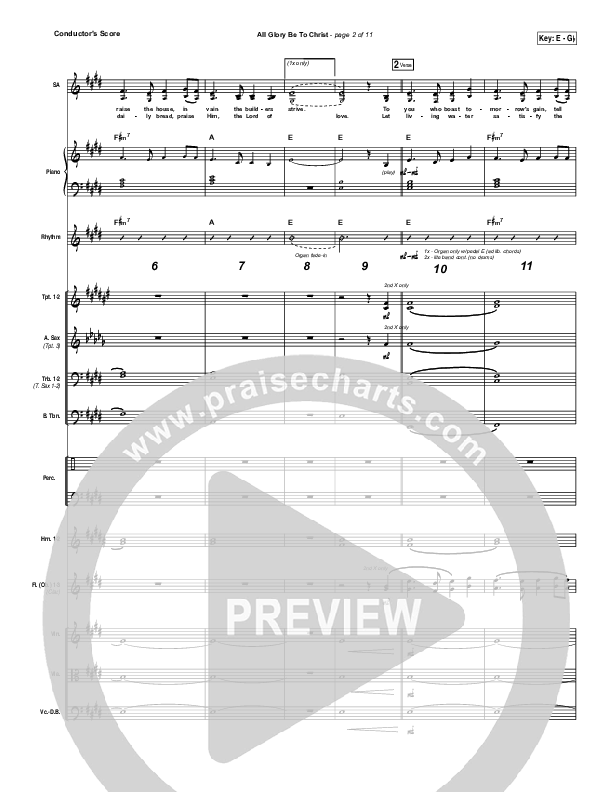 All Glory Be To Christ Conductor's Score (Kings Kaleidoscope)