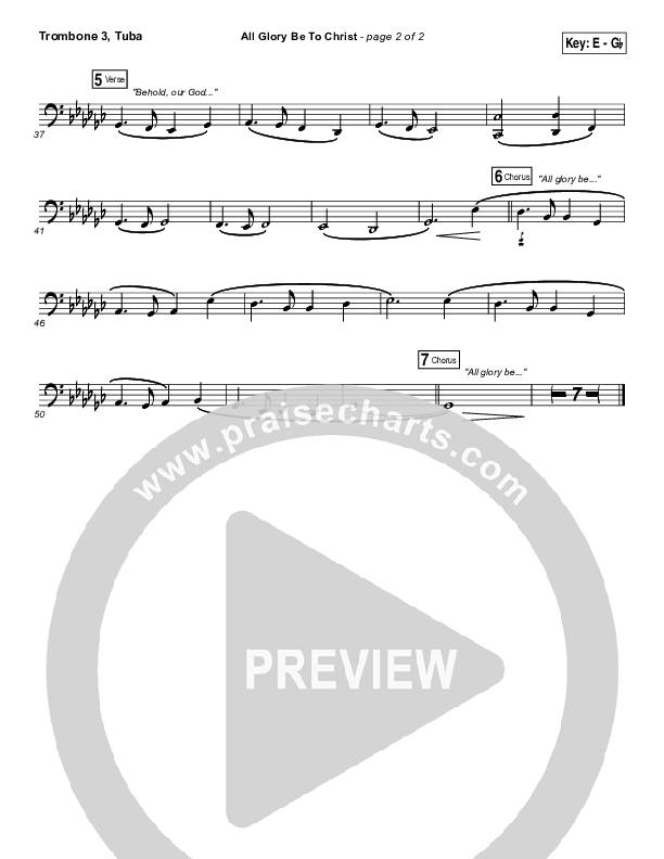 All Glory Be To Christ Trombone 3/Tuba (Kings Kaleidoscope)