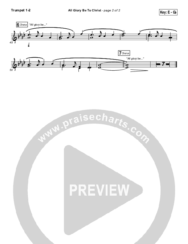 All Glory Be To Christ Trumpet 1,2 (Kings Kaleidoscope)