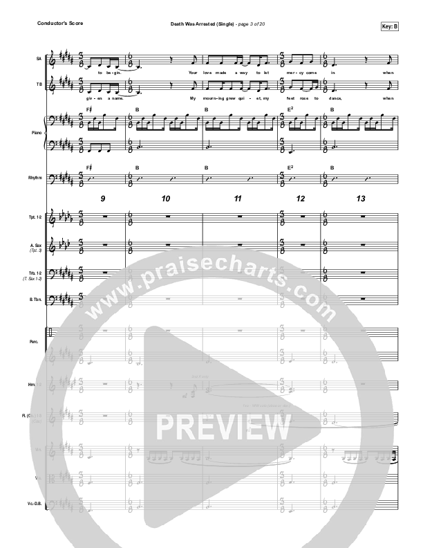 Death Was Arrested Conductor's Score (North Point Worship / Seth Condrey)