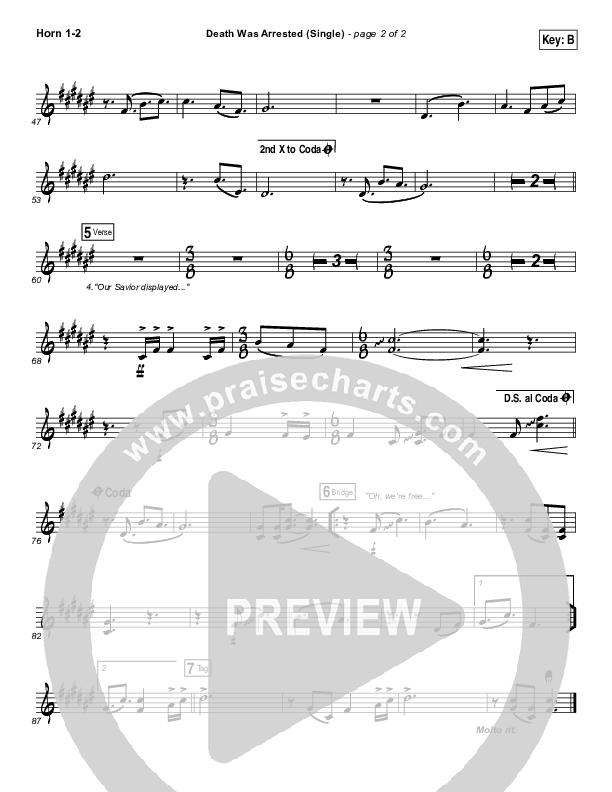 Death Was Arrested Brass Pack (North Point Worship / Seth Condrey)