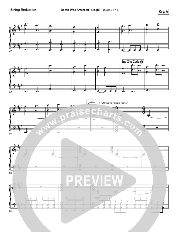 Death Was Arrested String Reduction (North Point Worship / Seth Condrey)