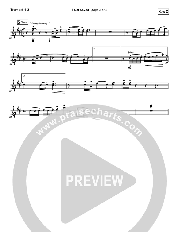 I Got Saved Trumpet 1,2 (Selah)