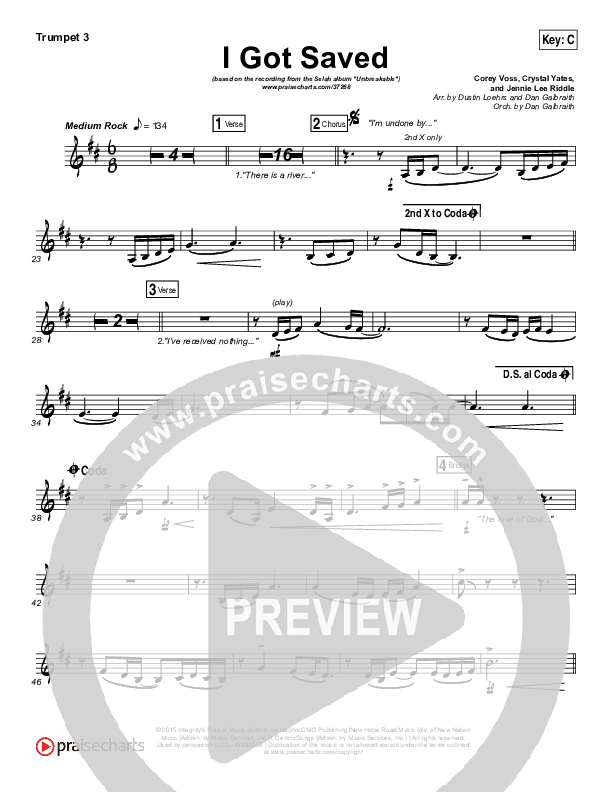 I Got Saved Trumpet 3 (Selah)