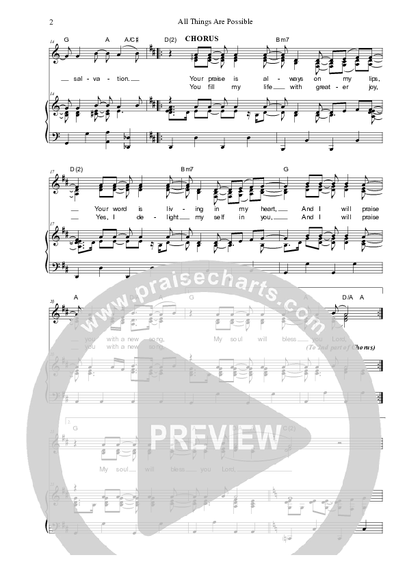 All Things Are Possible Piano/Vocal (SAT) (Dennis Prince / Nolene Prince)