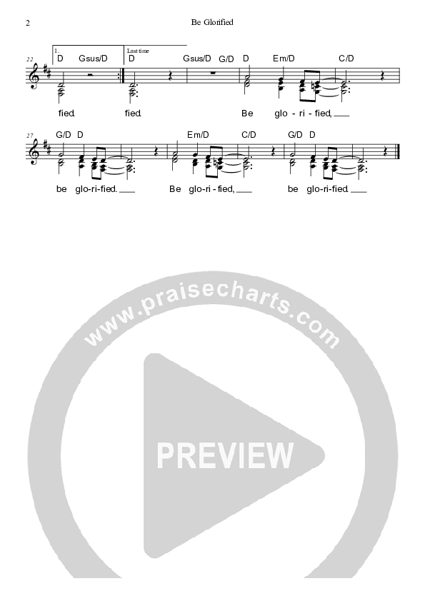 Be Glorified Piano/Vocal & Lead (Dennis Prince / Nolene Prince)