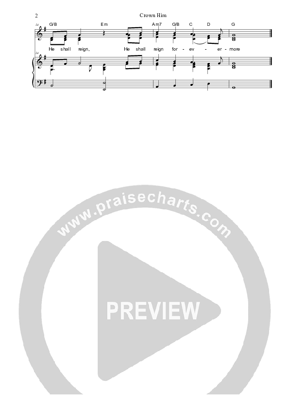 Crown Him Piano/Vocal (SAT) (Dennis Prince / Nolene Prince)