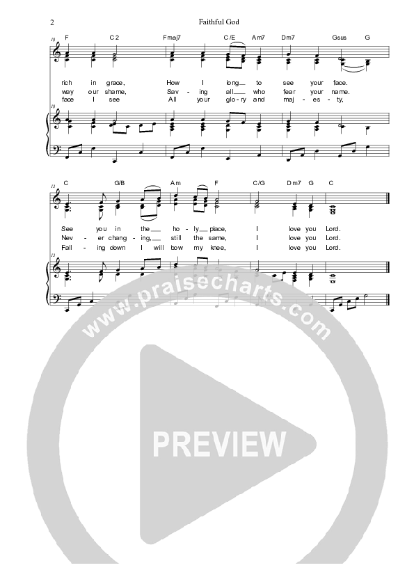 Faithful God Piano/Vocal (SAT) (Dennis Prince / Nolene Prince)