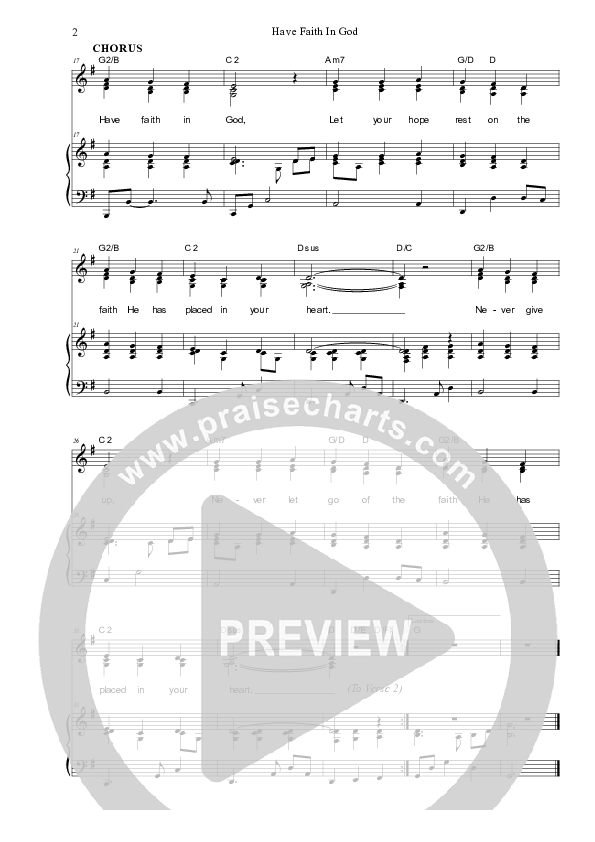 Have Faith In God Piano/Vocal (SAT) (Dennis Prince / Nolene Prince)