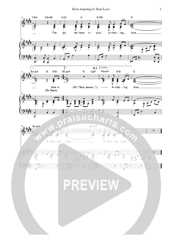 How Amazing Is Your Love Piano/Vocal (SAT) (Dennis Prince / Nolene Prince)