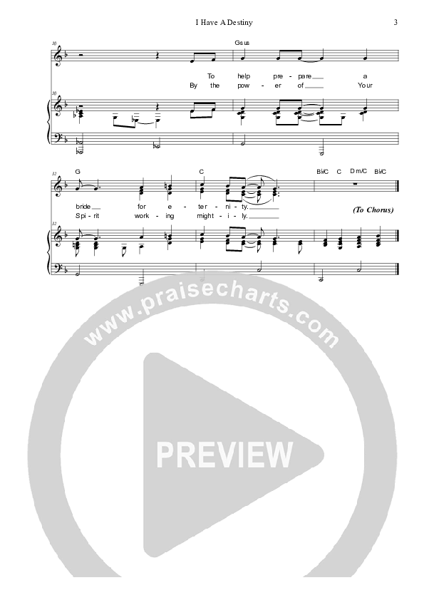 I Have A Destiny Piano/Vocal (SAT) (Dennis Prince / Nolene Prince)