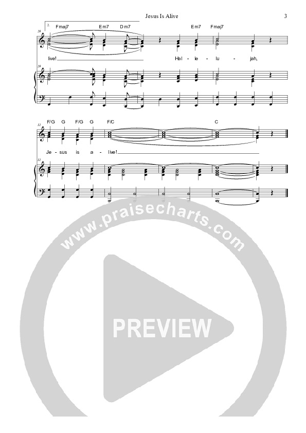 Jesus Is Alive Piano/Vocal (SAT) (Dennis Prince / Nolene Prince)