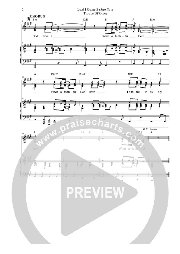 Lord I Come Before Your Throne Of Grace Piano/Vocal & Lead (Dennis Prince / Nolene Prince)