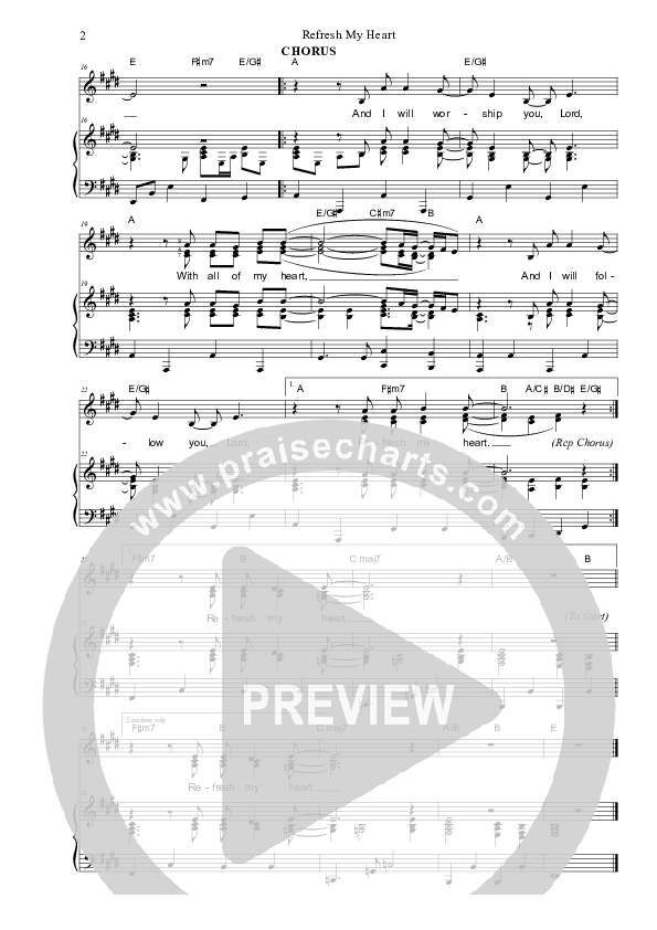 Refresh My Heart Piano/Vocal (SAT) (Dennis Prince / Nolene Prince)