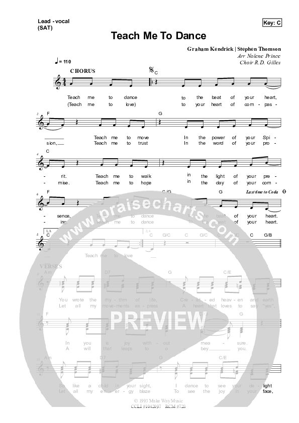 Teach Me To Dance Piano/Vocal & Lead (Dennis Prince / Nolene Prince)