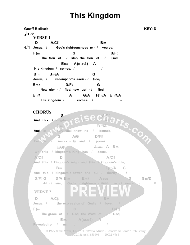 This Kingdom Chord Chart (Dennis Prince / Nolene Prince)