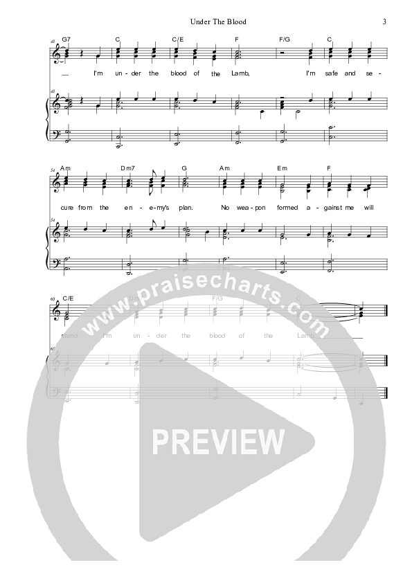 Under The Blood Piano/Vocal & Lead (Dennis Prince / Nolene Prince)