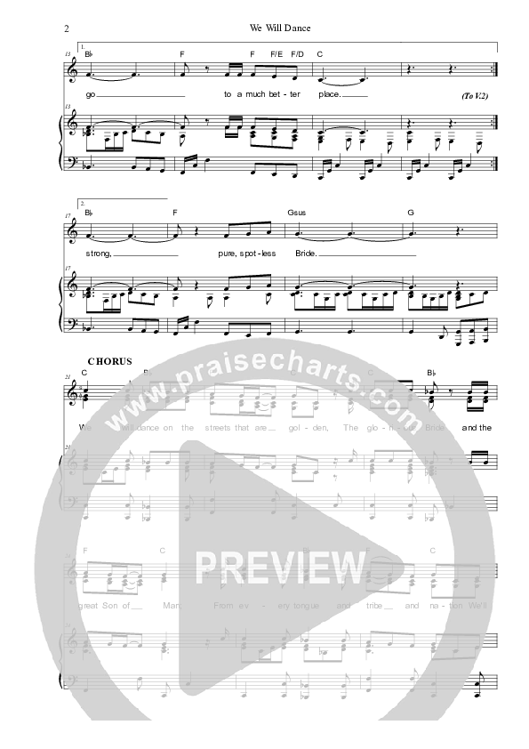 We Will Dance Piano/Vocal (SAT) (Dennis Prince / Nolene Prince)