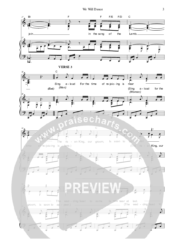 We Will Dance Piano/Vocal (SAT) (Dennis Prince / Nolene Prince)