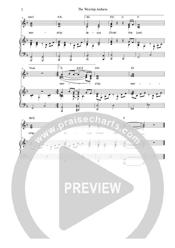 The Worship Anthem Piano/Vocal & Lead (Dennis Prince / Nolene Prince)