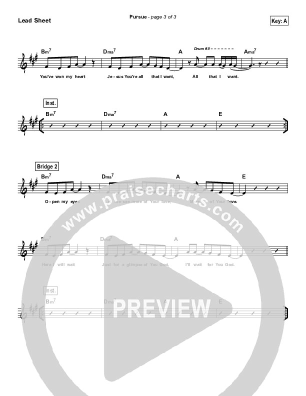 Pursue (Simplified) Lead Sheet ()