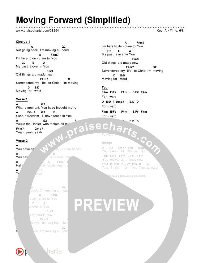 Moving Forward (Simplified) Chords - Ricardo Sanchez, Free Chapel ...