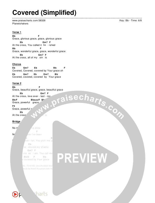 Covered (Simplified) Chord Chart ()