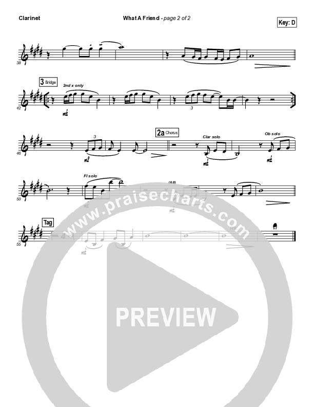 What A Friend Clarinet (Kathryn Scott)