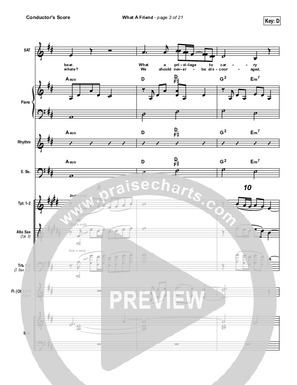 What A Friend Conductor's Score (Kathryn Scott)