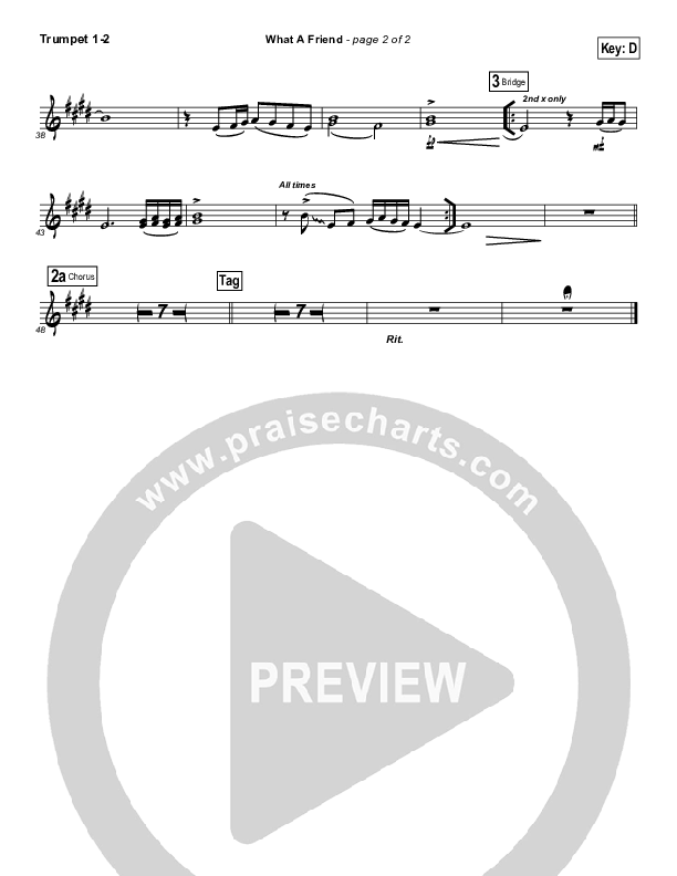 What A Friend Trumpet 1,2 (Kathryn Scott)