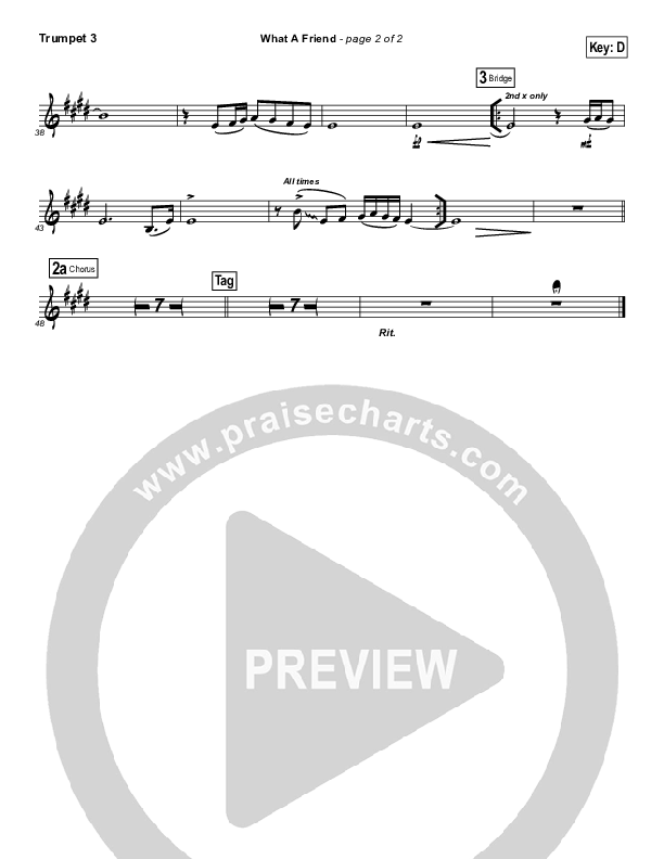 What A Friend Trumpet 3 (Kathryn Scott)