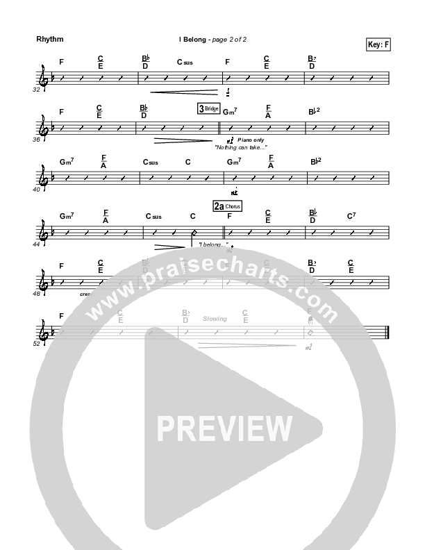 I Belong Rhythm Chart (Kathryn Scott)