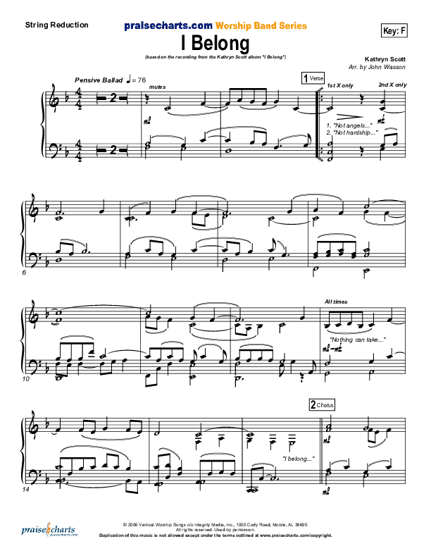 I Belong Synth Strings (Kathryn Scott)