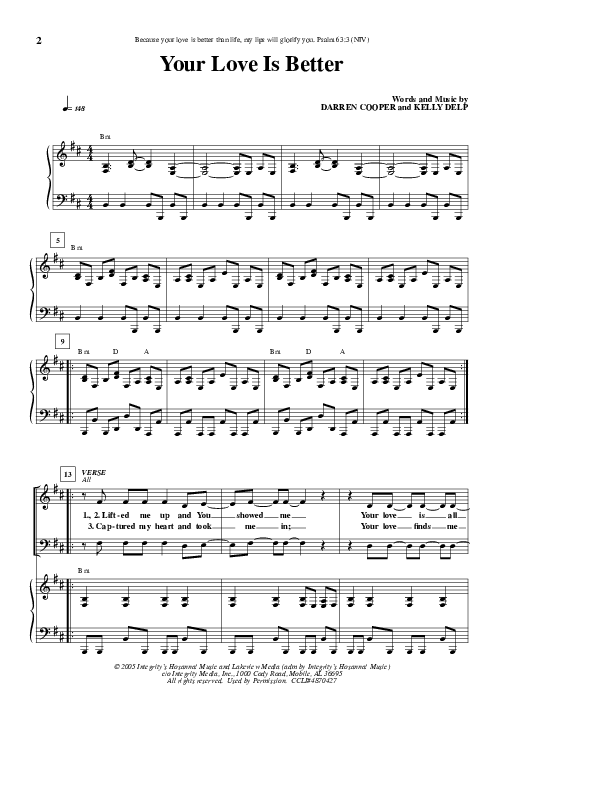 Your Love Is Better Lead & Piano (Lakeview Church)