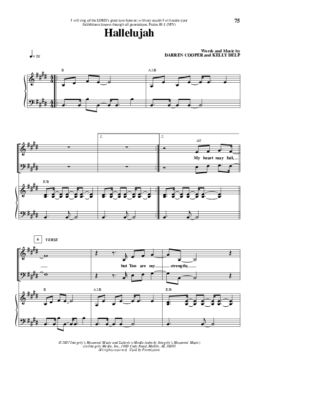 Hallelujah Lead & Piano (Lakeview Church)