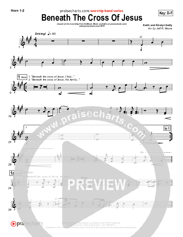 Beneath The Cross Of Jesus Brass Pack (DuMoore Music)