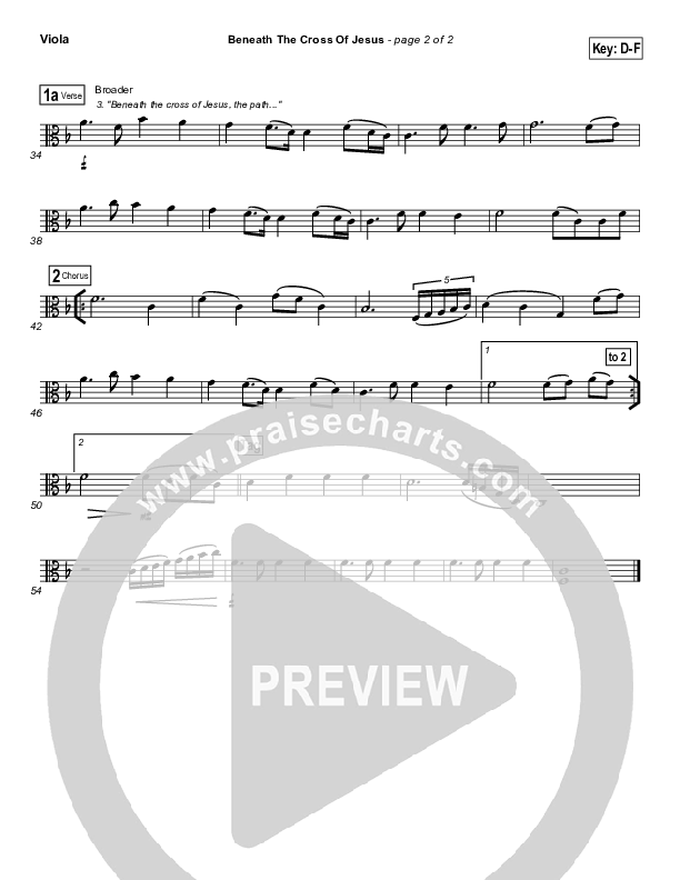 Beneath The Cross Of Jesus Viola (DuMoore Music)