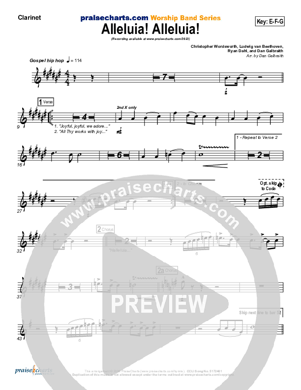 Alleluia Alleluia Wind Pack (PraiseCharts Band / Arr. Daniel Galbraith)
