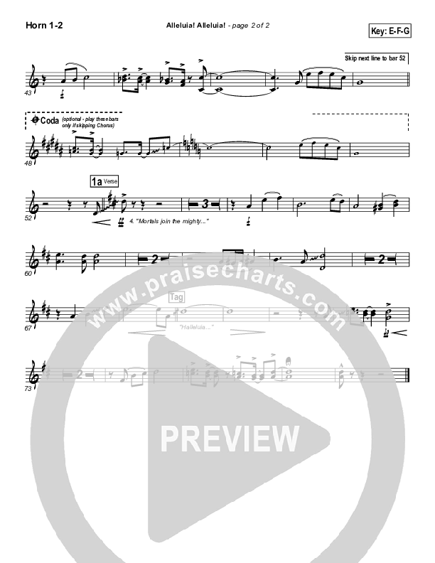 Alleluia Alleluia Brass Pack (PraiseCharts Band / Arr. Daniel Galbraith)